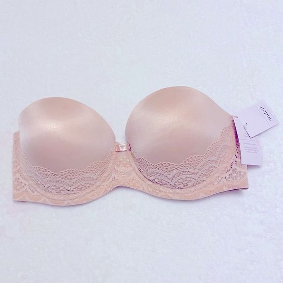 Other - Auden Bra Strapless Push Up NEW With Tags Nude Neutral Size 36C